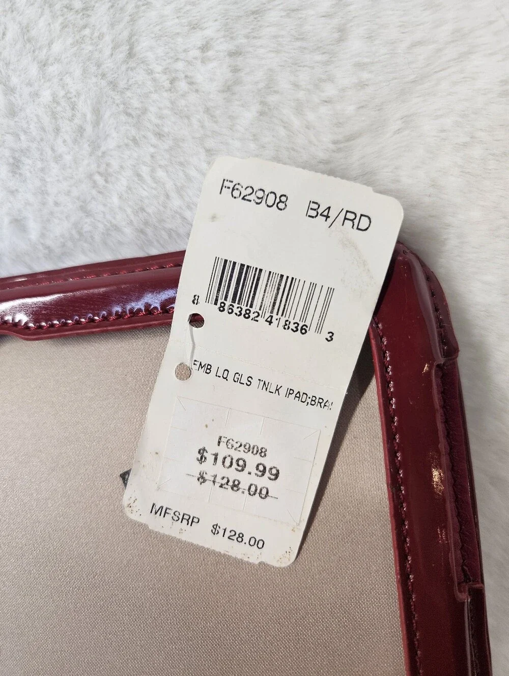 NWT Coach Red Patent Leather iPad Case